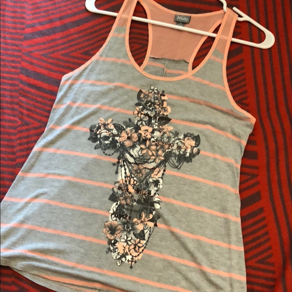 Cute racerback cross tank top